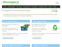 Tablet Screenshot of klimaatgids.nl